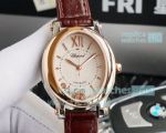 Copy Chopard Happy Sport Diamonds 36mm Automatic Watch Rose Gold Case